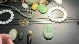 顶级和田玉碧玉杜母